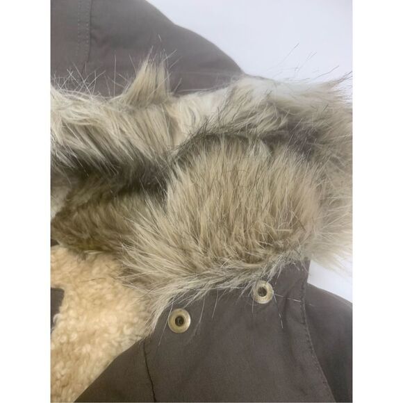 Khaki Button Down Coat - Picture 6 of 8